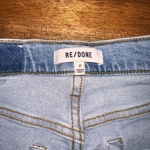 Re Done High Rise Ankle Crop Jeans - Picture 6 of 8